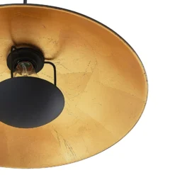 Lindby riippuvalaisin Narisara, Ø 40 cm, E27, musta-kultainen