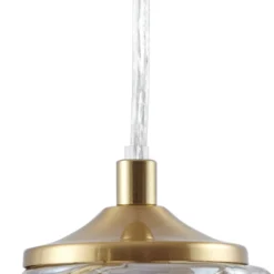 Lindby riippuvalaisin Piatra, meripihka/messinki, lasi, Ø 16 cm, G9