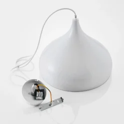 Lindby Riippuvalaisin Ritana, valkoinen, metalli, Ø 31 cm, E27
