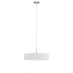 Lindby riippuvalaisin Sebatin, Ø 50 cm, valkoinen, kangas, E27