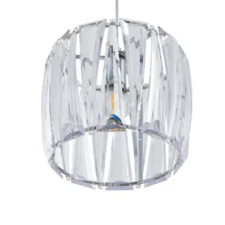 Lindby riippuvalaisin Sofia, 107 cm, 3-valo, E14, kromi/selkeä