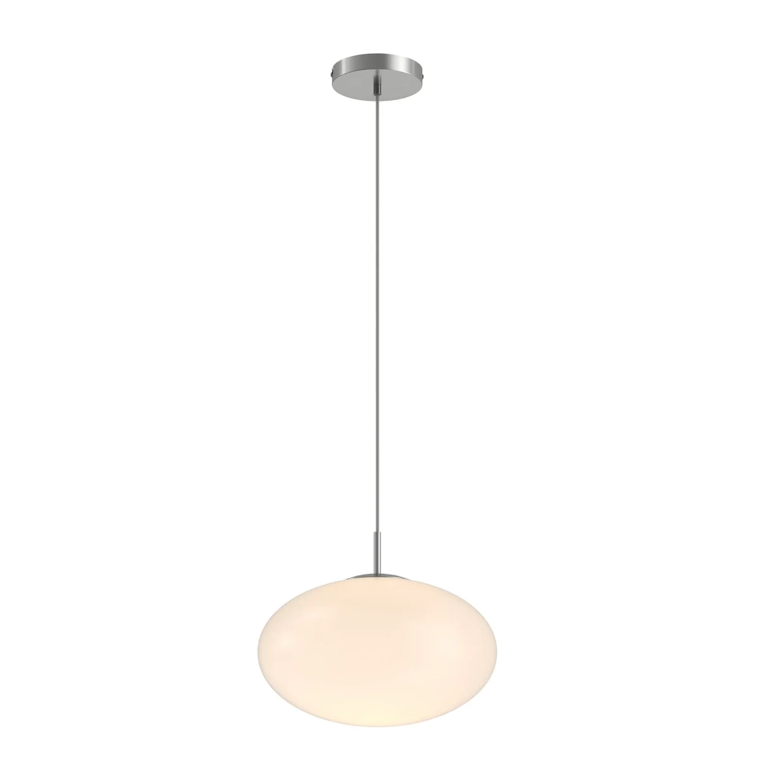 Lindby Riippuvalaisin Sonika, Ø 40 cm, nikkelin värinen, lasi, E27