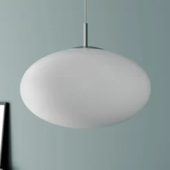 Lindby Riippuvalaisin Sonika, Ø 40 cm, nikkelin värinen, lasi, E27
