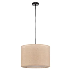 Lindby Riippuvalaisin Soula, Ø 40 cm, beige, muovia, E27