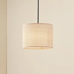 Lindby Riippuvalaisin Soula, Ø 26 cm, beige, muovia, E27