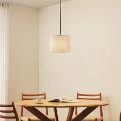 Lindby Riippuvalaisin Soula, Ø 26 cm, beige, muovia, E27