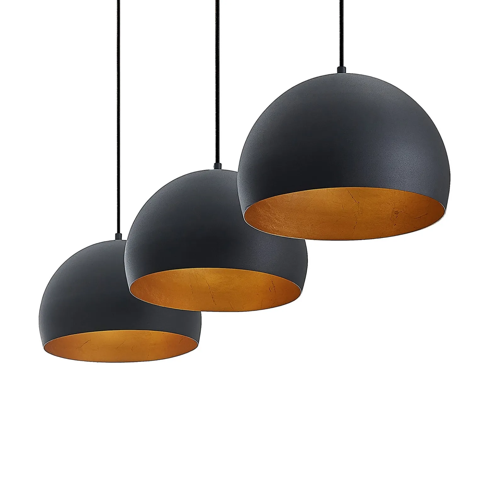 Lindby Riippuvalaisin Tarjei, pituus 120cm, musta/kulta, metallia