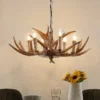 Lindby riippuvalaisin Tejask, Ø 70 cm, 6 valoa, sarvi, E14