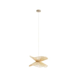 Lindby riippuvalaisin Valdorin, beige, paperi, Ø 40 cm, E27
