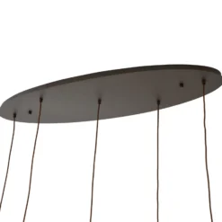 Lindby Riippuvalaisin Valentina, E27, 125.5cm korkea, harmaa, lasi