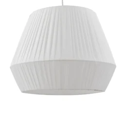 Lindby Riippuvalaisin Vitore, Ø 40 cm, tekstiili, valkoinen