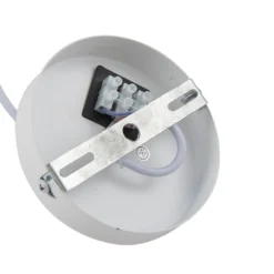 Lindby Riippuvalaisin Vitore, Ø 40 cm, tekstiili, valkoinen