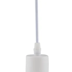 Lindby Riippuvalaisin Vitore, Ø 40 cm, tekstiili, valkoinen