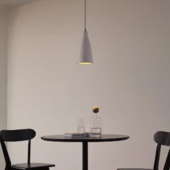 Lindby Riippuvalo Sanne, harmaa, betoni, Ø 15 cm, E27