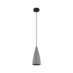 Lindby Riippuvalo Sanne, harmaa, betoni, Ø 15 cm, E27