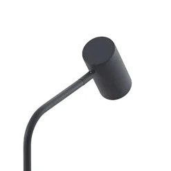 Lindby Sanad lattiavalaisin, korkeus 140 cm, musta, metalli, GU10