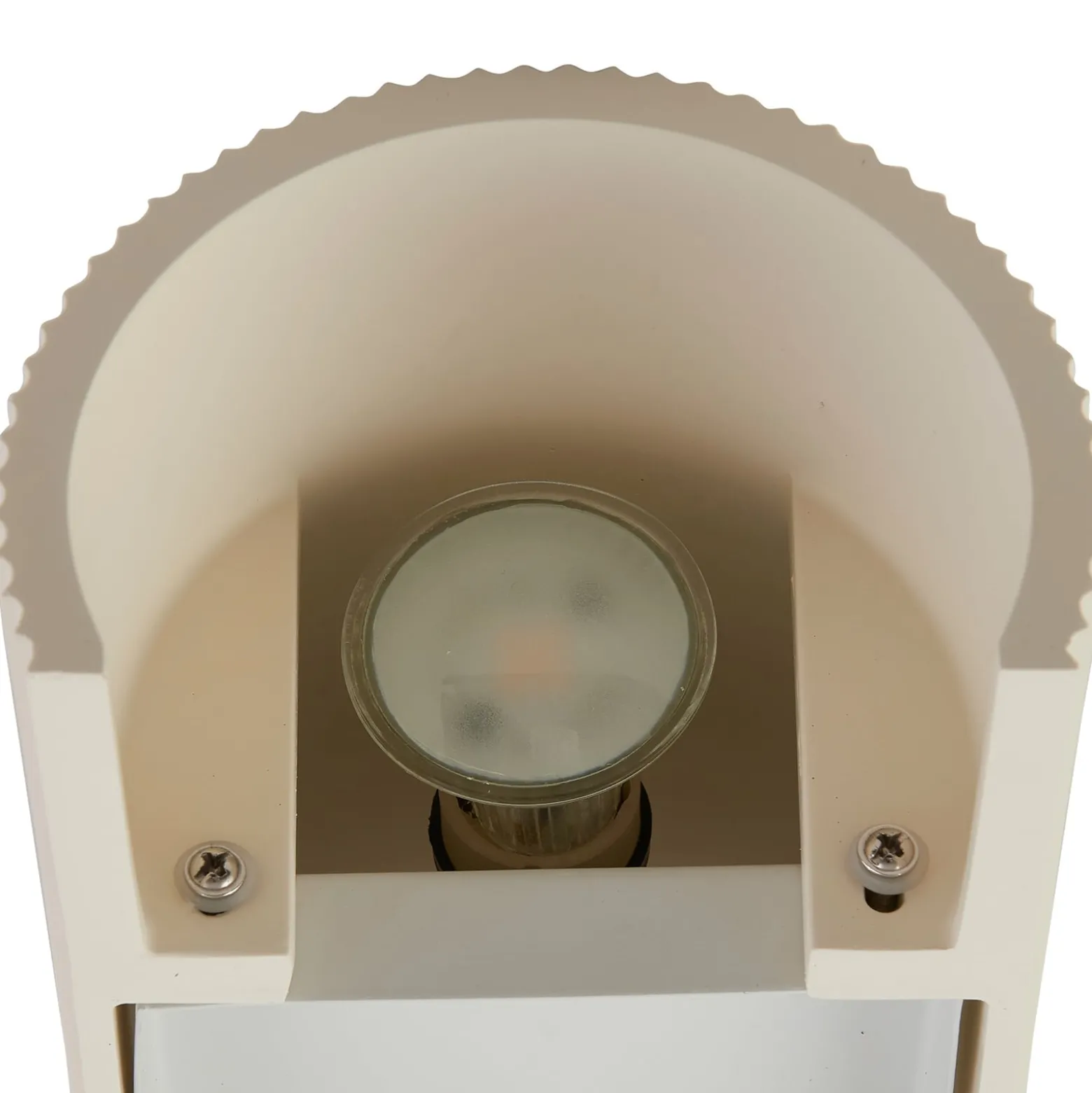Lindby seinävalaisin Colja, pyöreä, korkeus 30,5 cm, kipsi, beige