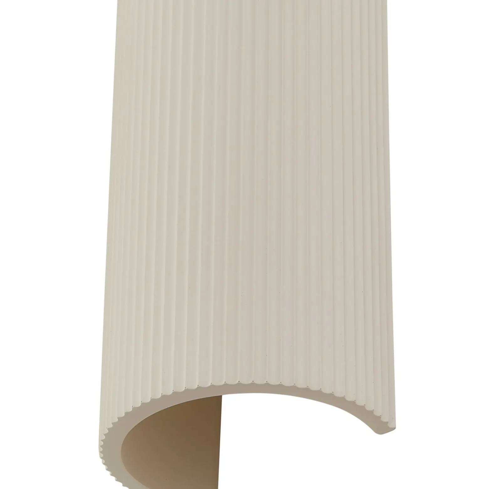 Lindby seinävalaisin Colja, pyöreä, korkeus 30,5 cm, kipsi, beige