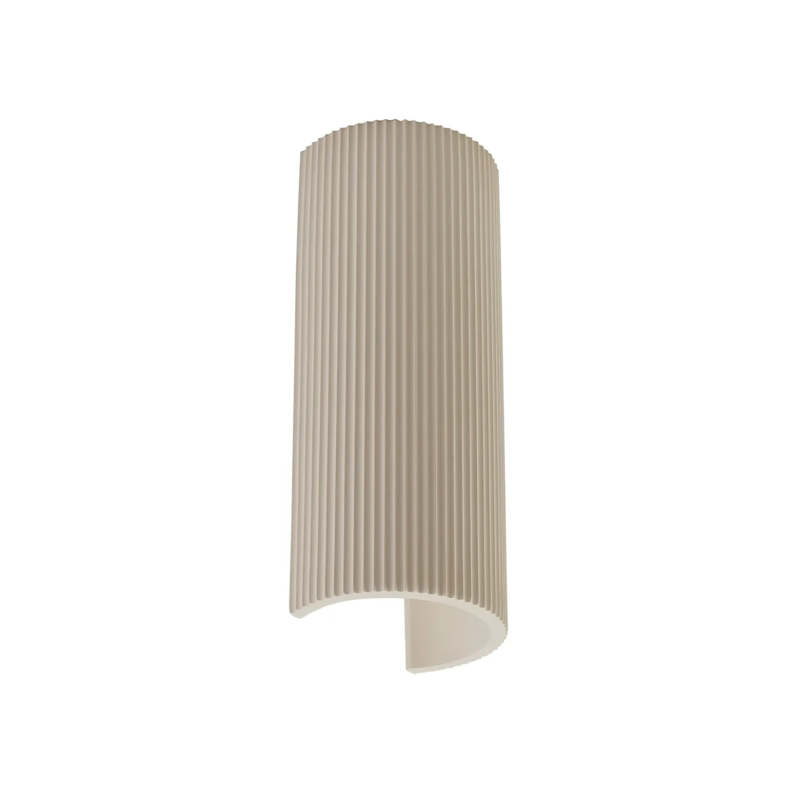 Lindby seinävalaisin Colja, pyöreä, korkeus 30,5 cm, kipsi, beige