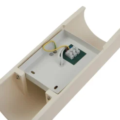 Lindby seinävalaisin Colja, pyöreä, korkeus 30,5 cm, kipsi, beige