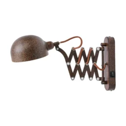 Lindby seinävalaisin Curtis, ruosteenvärinen, säädettävä, 57 cm, E14