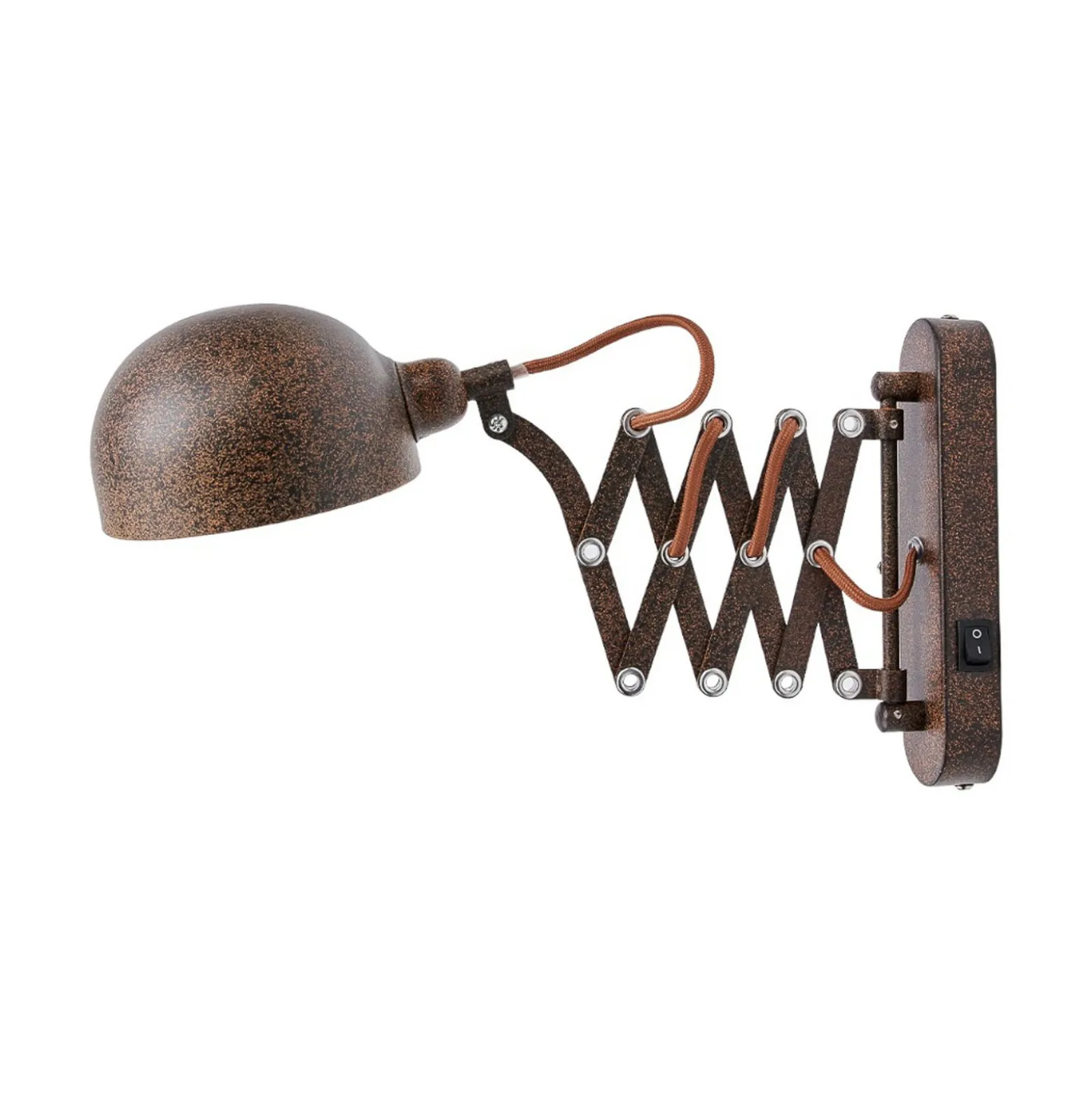 Lindby seinävalaisin Curtis, ruosteenvärinen, säädettävä, 57 cm, E14