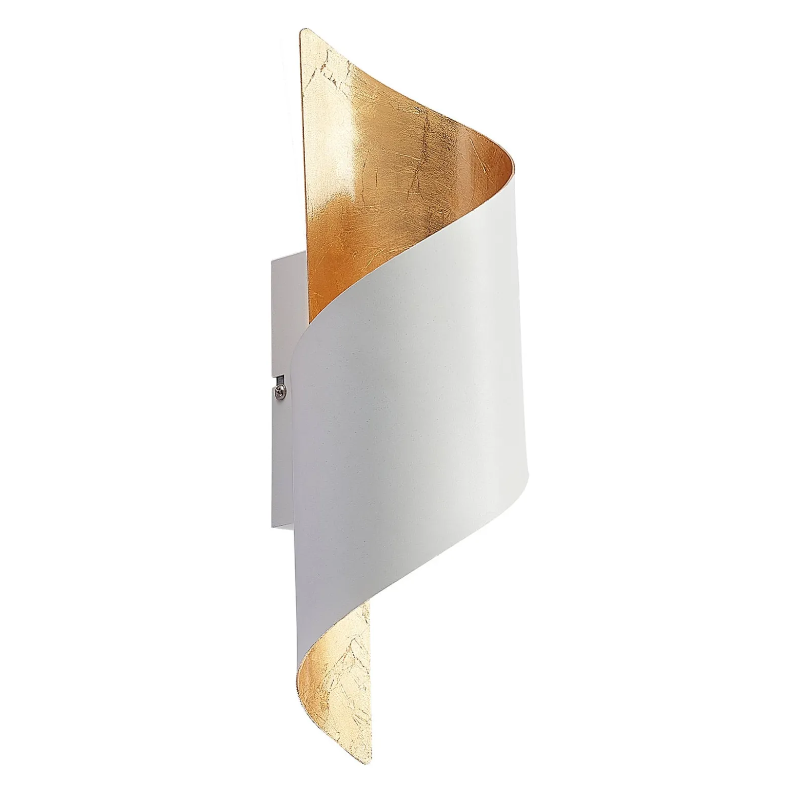 Lindby seinävalaisin Desirio, valkoinen/kulta, 35cm, metallia