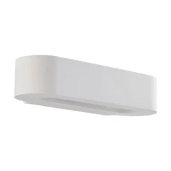 Lindby seinävalaisin Fioni, valkoinen, kipsi, G9, 6,5 cm, maalattavissa