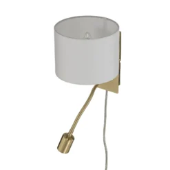 Lindby seinävalaisin Florens, messinki, LED-lukulamppu, 23,5 cm