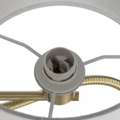 Lindby seinävalaisin Florens, messinki, LED-lukulamppu, 23,5 cm