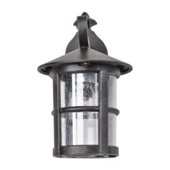 Lindby seinävalaisin Florentine, 35 cm, ruosteenvärinen, alumiini, IP 44