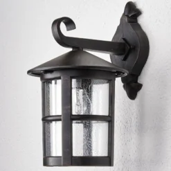 Lindby seinävalaisin Florentine, 35 cm, ruosteenvärinen, alumiini, IP 44