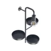 Lindby seinävalaisin Hanjo, korkeus 50 cm, musta, metallia