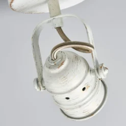 Lindby seinävalaisin Leonor, valkoinen, metalli, 1-valo, 9,5 cm