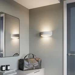 Lindby seinävalaisin Lucien, valkoinen, kipsi, maalattavissa, ylös/alas, E14