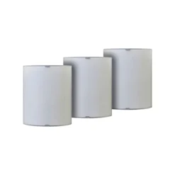 Lindby seinävalaisin Phil, valkoinen, lasi, korkeus 21cm, 3 kpl, sarja