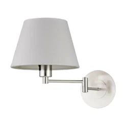 Lindby seinävalaisin Pola, 30 cm, nikkeli, ulosvedettävä, tekstiili