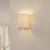 Lindby seinävalaisin Soula, 20 cm, beige, muovi, E27