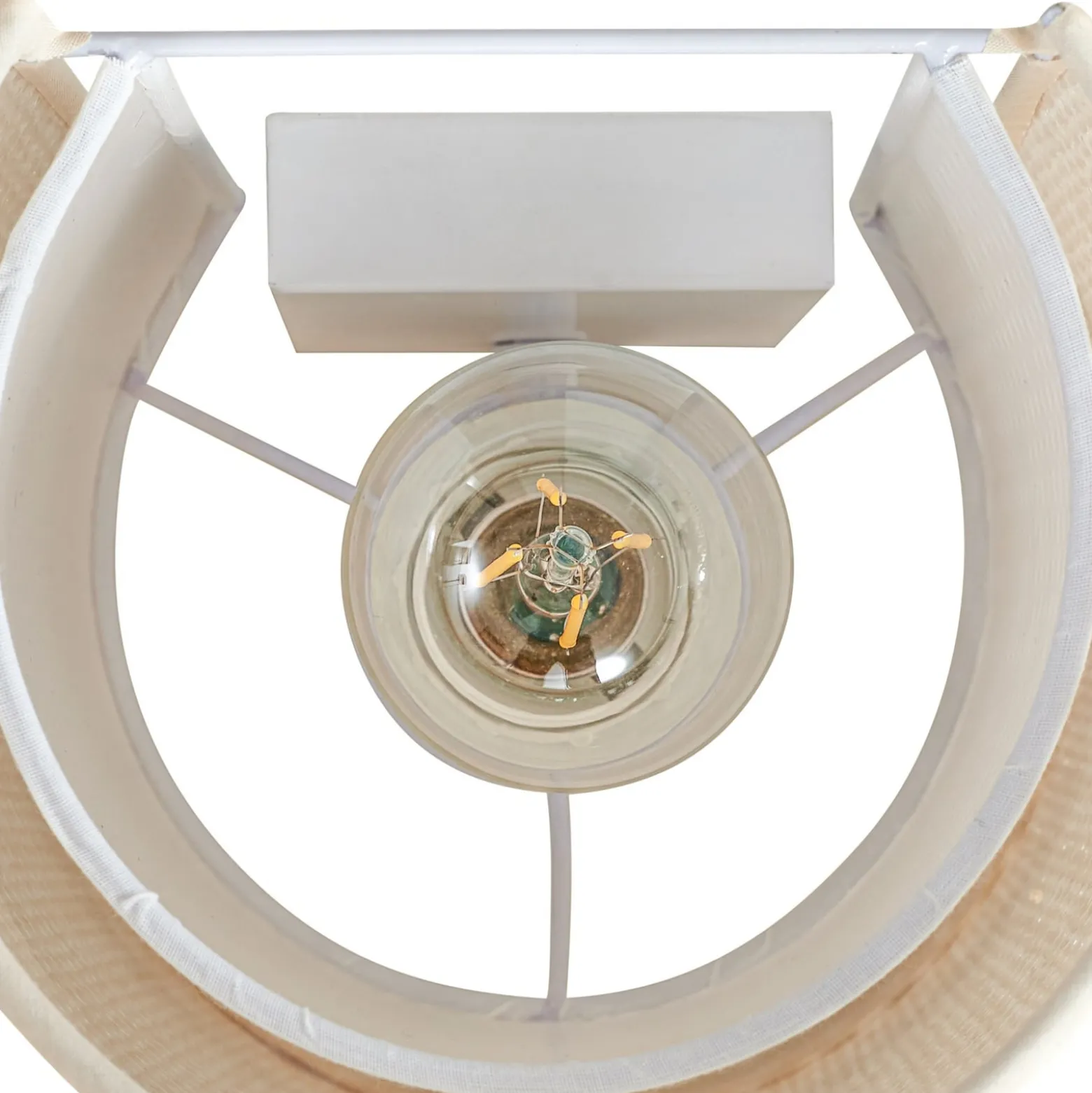 Lindby seinävalaisin Soula, 20 cm, beige, muovi, E27