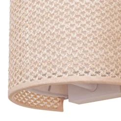 Lindby seinävalaisin Soula, 20 cm, beige, muovi, E27