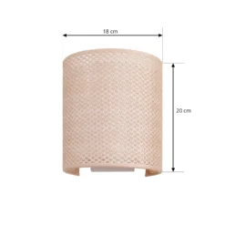 Lindby seinävalaisin Soula, 20 cm, beige, muovi, E27