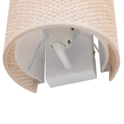 Lindby seinävalaisin Soula, 20 cm, beige, muovi, E27