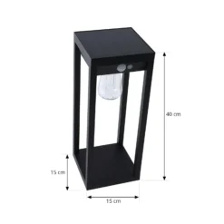 Lindby Smart LED aurinkojalustavalo Enea, sensori, CCT, RGB