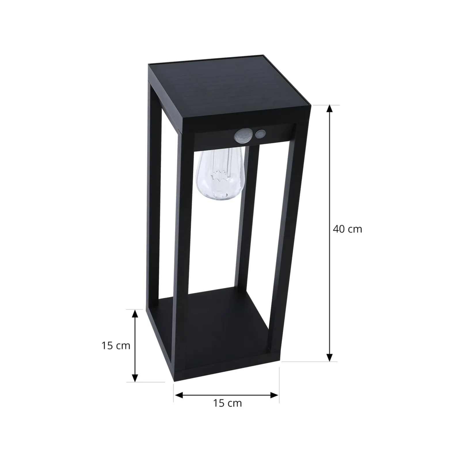 Lindby Smart LED aurinkojalustavalo Enea, sensori, CCT, RGB