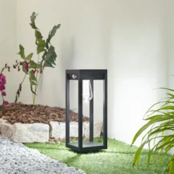 Lindby Smart LED aurinkojalustavalo Enea, sensori, CCT, RGB
