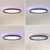 Lindby Smart LED kattovalaisin Ardena, RGBIC, korkeus 8.5cm, Tuya