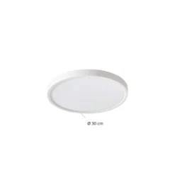 Lindby Smart LED-kattovalaisin Deika, Ø 30 cm, valkoinen, Tuya