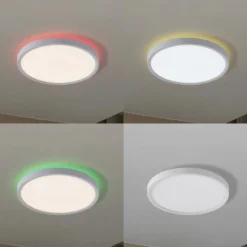 Lindby Smart LED-kattovalaisin Deika, Ø 30 cm, valkoinen, Tuya