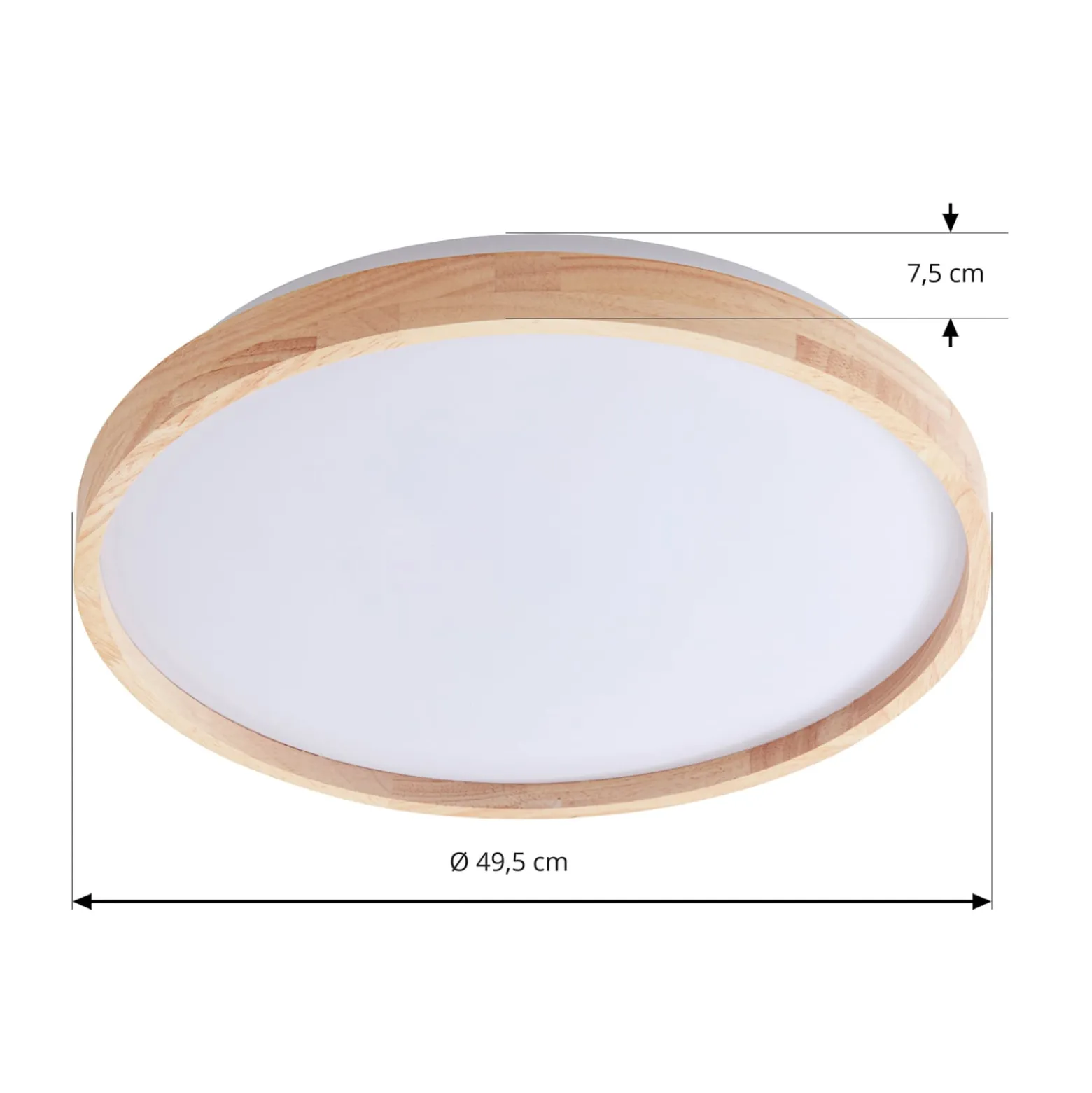 Lindby Smart LED kattovalaisin Mirren puu Ø49.5cm CCT Tuya CCT Tuya