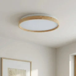 Lindby Smart LED kattovalaisin Mirren puu Ø49.5cm CCT Tuya CCT Tuya
